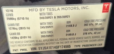 2016 Tesla Model S 75