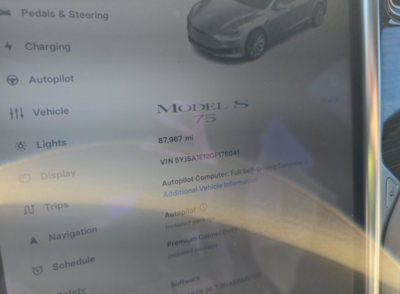 2016 Tesla Model S 75 RWD