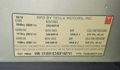 2016 Tesla Model S 90D AWD