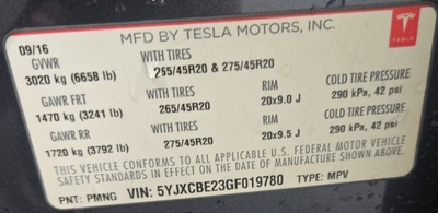2016 Tesla Model X 90D AWD
