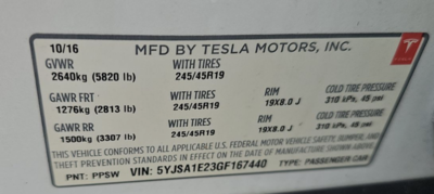 2016 Tesla Model S 90D AWD