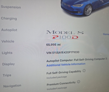 2016 Tesla Model S P100D AWD