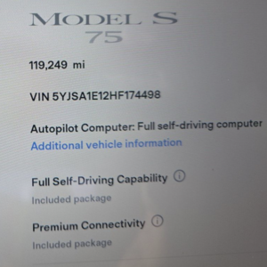 2017 Tesla Model S 75 RWD