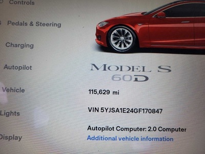 2016 Tesla Model S 60D AWD